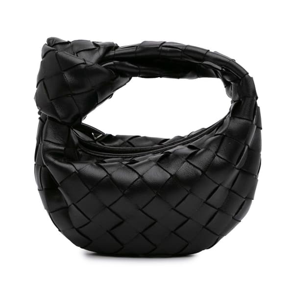 Pre-owned Bottega Veneta Candy Nappa Intrecciato Jodie Black