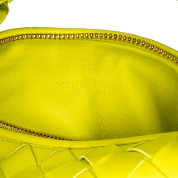 Pre-owned Bottega Veneta Mini Nappa Intrecciato Jodie Green