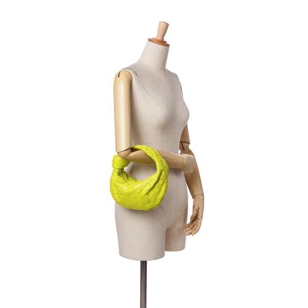 Pre-owned Bottega Veneta Mini Nappa Intrecciato Jodie Green