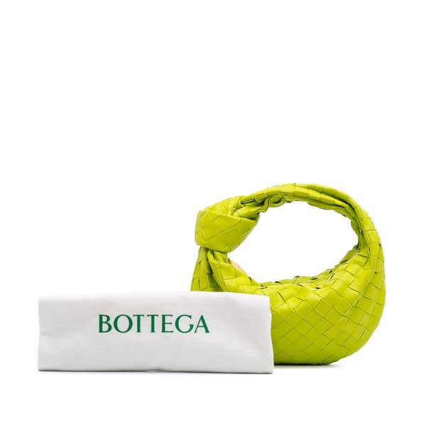 Pre-owned Bottega Veneta Mini Nappa Intrecciato Jodie Green