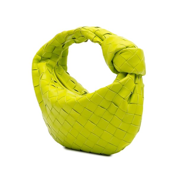 Pre-owned Bottega Veneta Mini Nappa Intrecciato Jodie Green