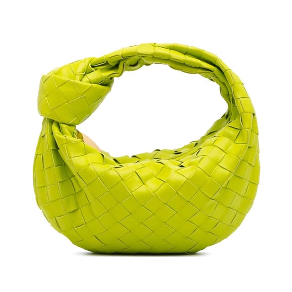 Pre-owned Bottega Veneta Mini Nappa Intrecciato Jodie Green