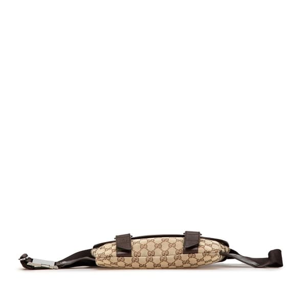 Pre-owned Gucci GG Canvas Belt Bag Brown