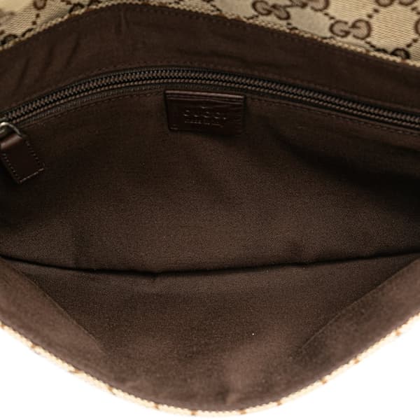Pre-owned Gucci GG Canvas Belt Bag Brown