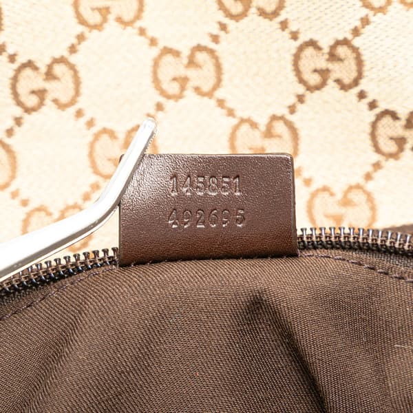 Pre-owned Gucci GG Canvas Belt Bag Brown