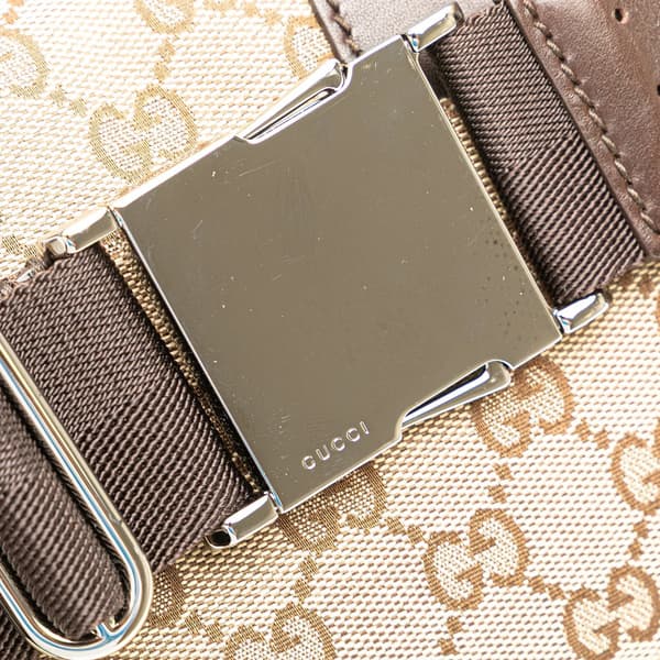 Pre-owned Gucci GG Canvas Belt Bag Brown
