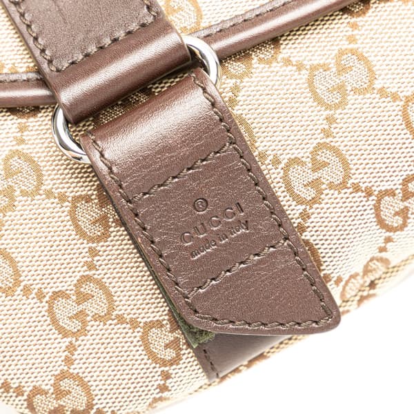 Pre-owned Gucci GG Canvas Belt Bag Brown