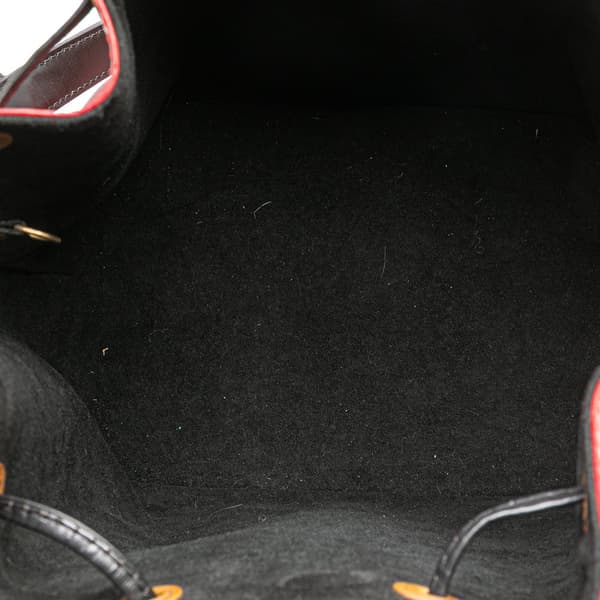 Pre-owned Louis Vuitton Epi Petit Bicolor Noe Red