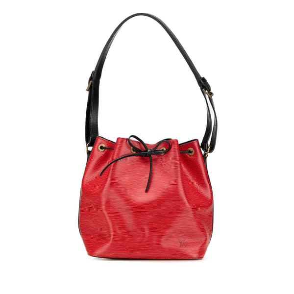 Pre-owned Louis Vuitton Epi Petit Bicolor Noe Red