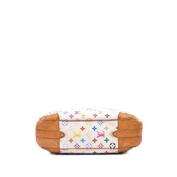 Pre-owned Louis Vuitton Monogram Multicolore Greta White