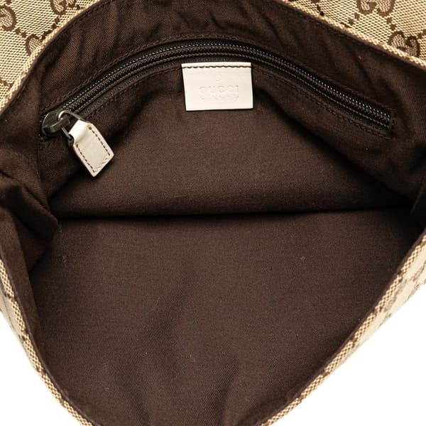Pre-owned Gucci GG Canvas Belt Bag Brown