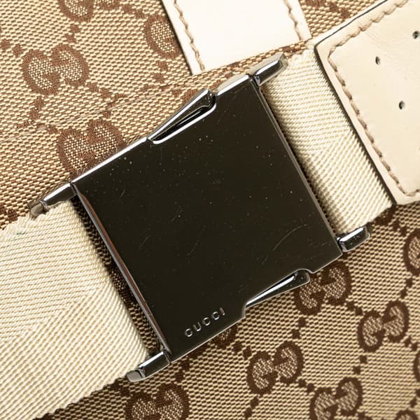 Pre-owned Gucci GG Canvas Belt Bag Brown