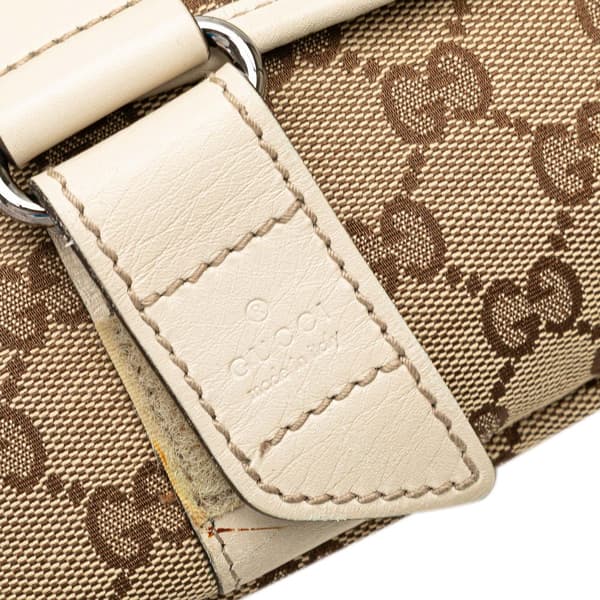 Pre-owned Gucci GG Canvas Belt Bag Brown