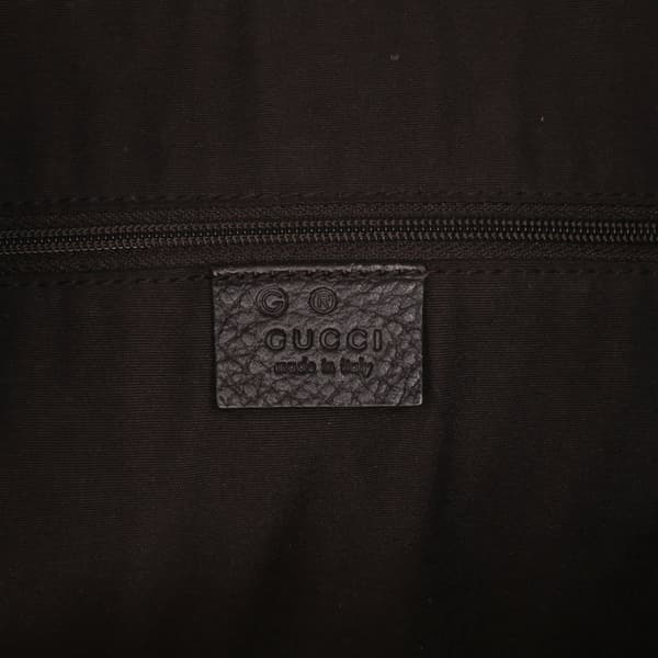 Pre-owned Gucci Large GG Crystal Half Moon Hobo Brown