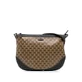 Pikkukuva 1 / 10: Pre-owned Gucci Large GG Crystal Half Moon Hobo Brown