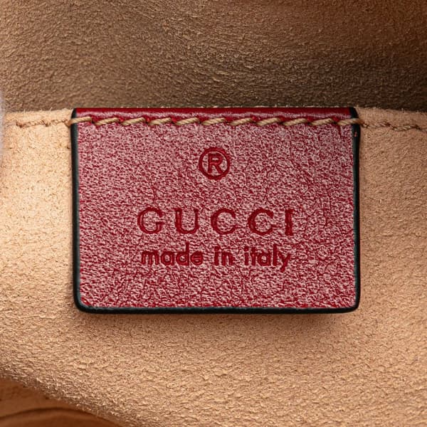 Pre-owned Gucci GG Marmont Leather Matelasse Torchon Belt Bag Black