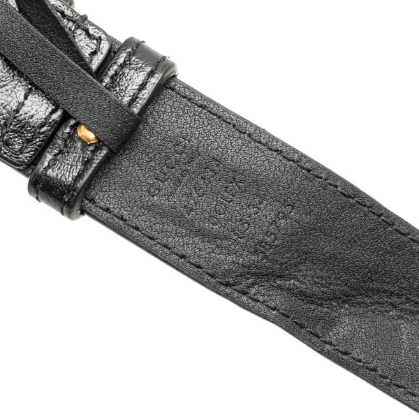 Pre-owned Gucci GG Marmont Leather Matelasse Torchon Belt Bag Black