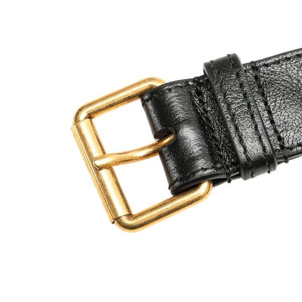 Pre-owned Gucci GG Marmont Leather Matelasse Torchon Belt Bag Black