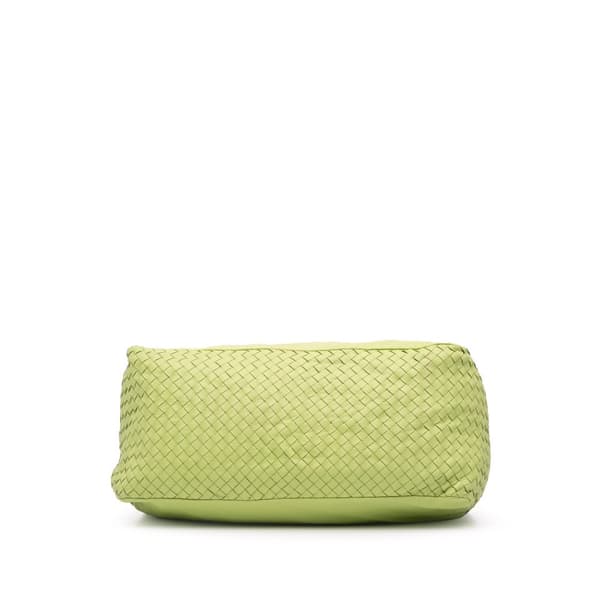Pre-owned Bottega Veneta Nappa Intrecciato Knot Hobo Green