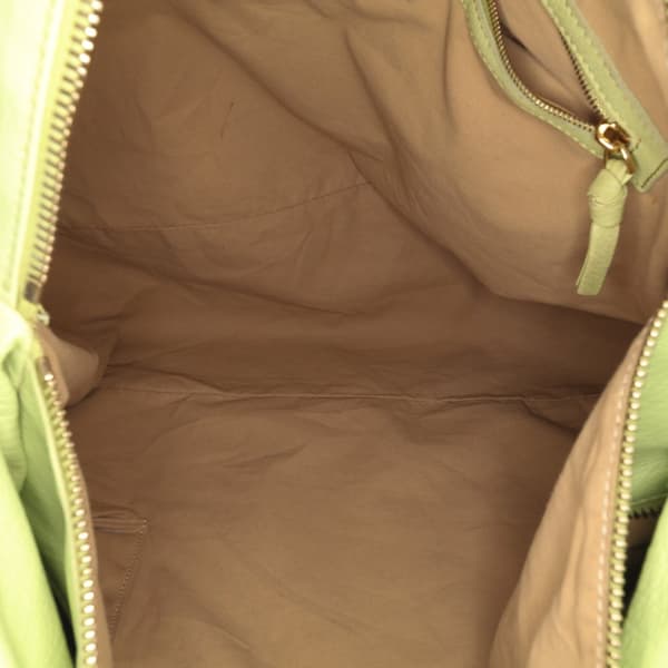 Pre-owned Bottega Veneta Nappa Intrecciato Knot Hobo Green
