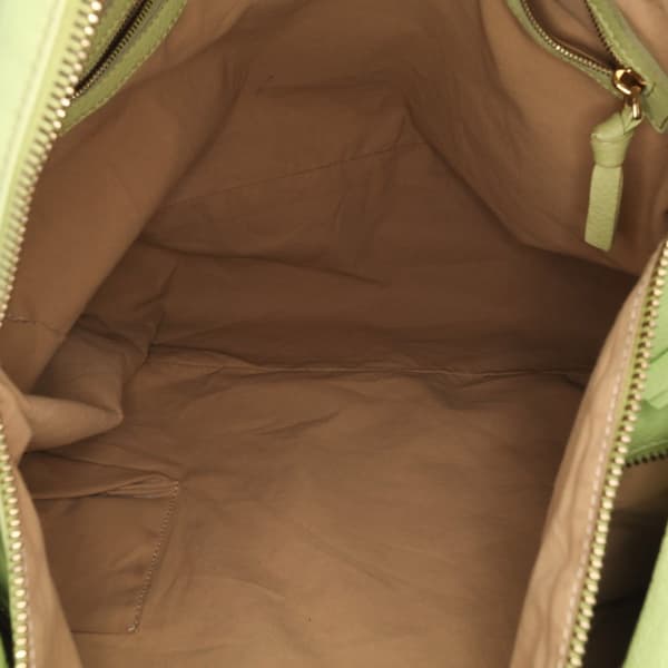 Pre-owned Bottega Veneta Nappa Intrecciato Knot Hobo Green