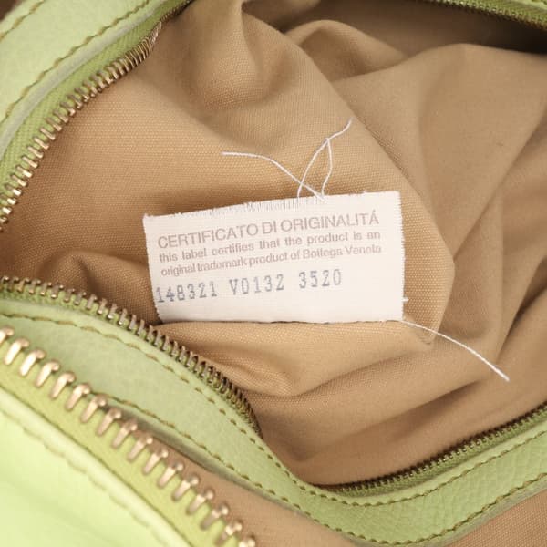 Pre-owned Bottega Veneta Nappa Intrecciato Knot Hobo Green