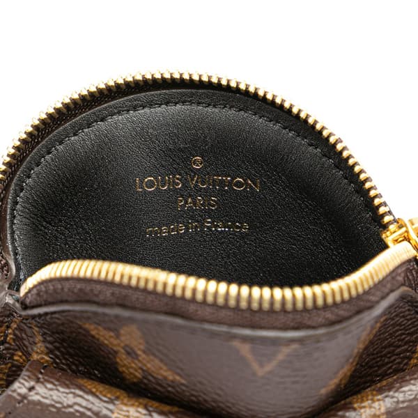 Pre-owned Louis Vuitton Monogram Daily Multi Pocket 30mm Belt Brown