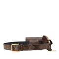 Miniatyrbild 2 av 10: Pre-owned Louis Vuitton Monogram Daily Multi Pocket 30mm Belt Brown
