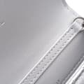 Miniatyrbillede 8 af 10: Pre-owned Chanel Metallic Lambskin Crystal Star Chain Belt Bag Silver