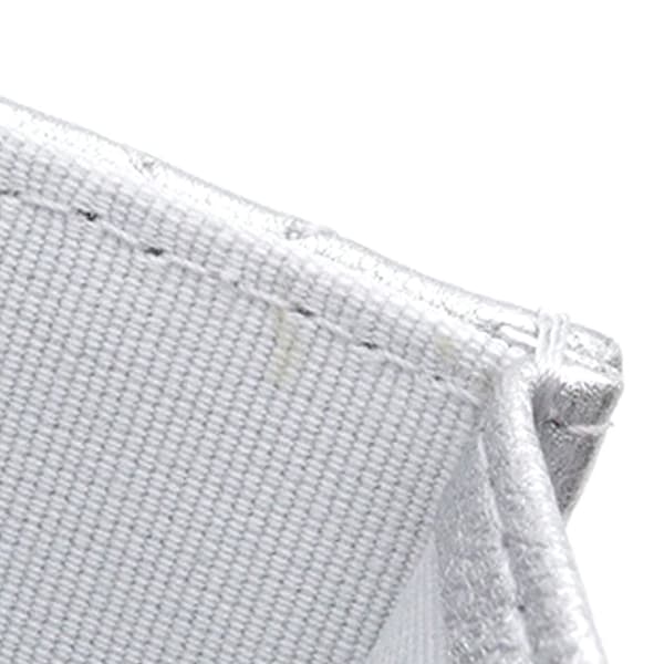 Pre-owned Chanel Metallic Lambskin Crystal Star Chain Belt Bag Silver