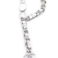 Miniatyrbillede 10 af 10: Pre-owned Chanel Metallic Lambskin Crystal Star Chain Belt Bag Silver