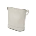 Miniatyrbillede 2 af 7: Pre-owned Celine Small Smooth Calfskin Cuir Triomphe Bucket Bag Gray
