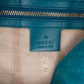 Miniatyrbild 5 av 10: Pre-owned Gucci Medium Calfskin Bright Diamante Bucket Blue