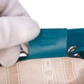 Miniatyrbild 6 av 10: Pre-owned Gucci Medium Calfskin Bright Diamante Bucket Blue