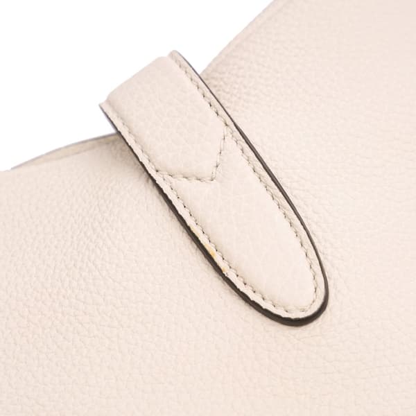 Pre-owned Gucci Calfskin Soft Jackie Hobo White