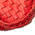 Pikkukuva 7 / 9: Pre-owned Bottega Veneta Small Nappa Intrecciato Veneta Hobo Red