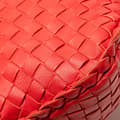 Pikkukuva 8 / 9: Pre-owned Bottega Veneta Small Nappa Intrecciato Veneta Hobo Red