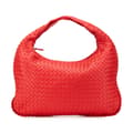 Pikkukuva 1 / 9: Pre-owned Bottega Veneta Small Nappa Intrecciato Veneta Hobo Red