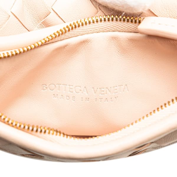 Pre-owned Bottega Veneta Small Nappa Intrecciato Gemelli Hobo Pink
