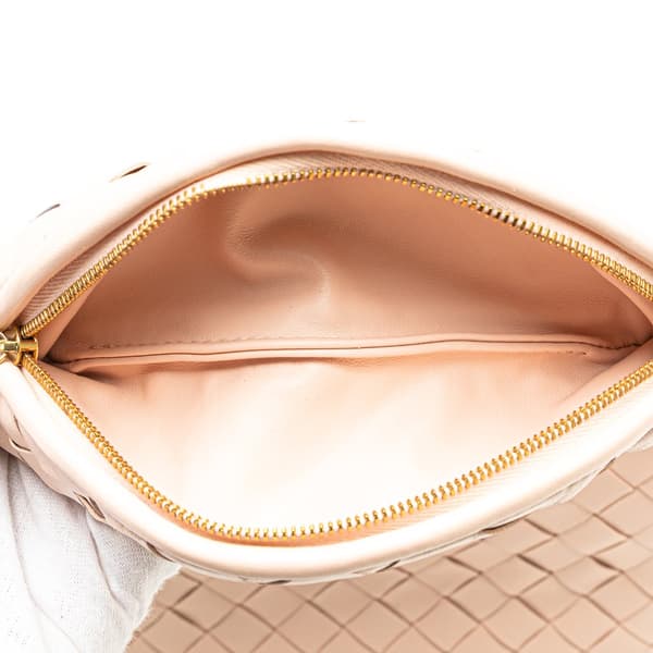 Pre-owned Bottega Veneta Small Nappa Intrecciato Gemelli Hobo Pink