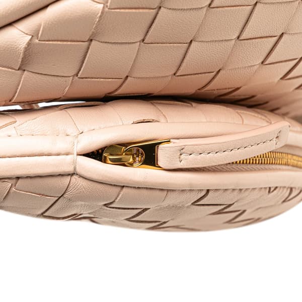 Pre-owned Bottega Veneta Small Nappa Intrecciato Gemelli Hobo Pink