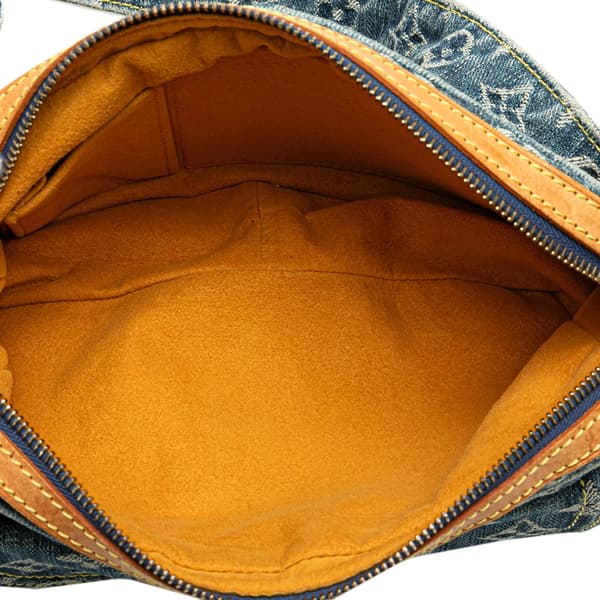 Pre-owned Louis Vuitton Monogram Denim Bum Bag Blue