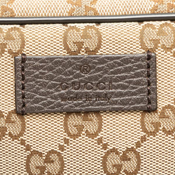 Pre-owned Gucci GG Canvas Belt Bag Brown
