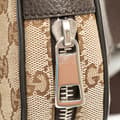 Miniatyrbild 9 av 10: Pre-owned Gucci GG Canvas Belt Bag Brown