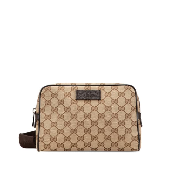 Pre-owned Gucci GG Canvas Belt Bag Brown
