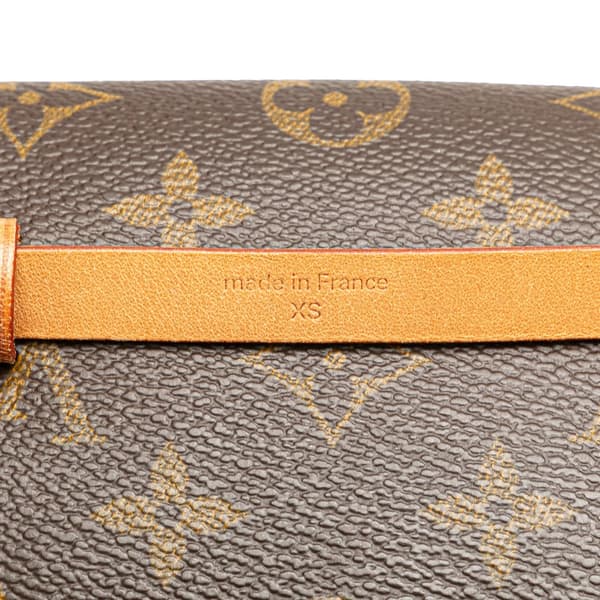 Pre-owned Louis Vuitton Monogram Pochette Florentine Brown