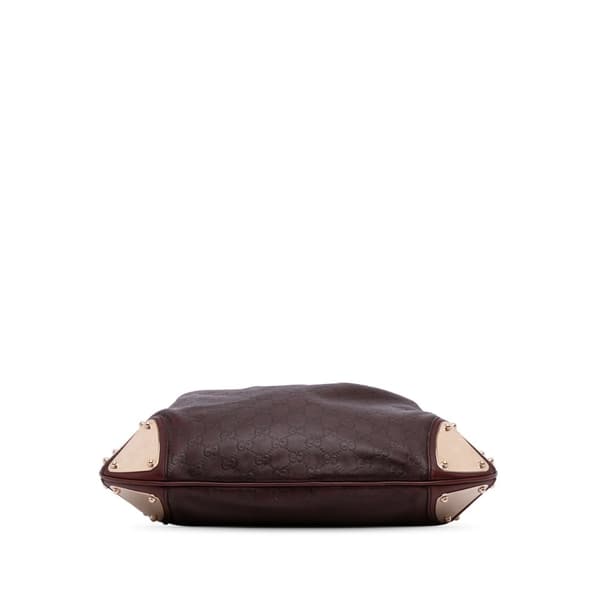 Pre-owned Gucci Guccissima Indy Hobo Brown