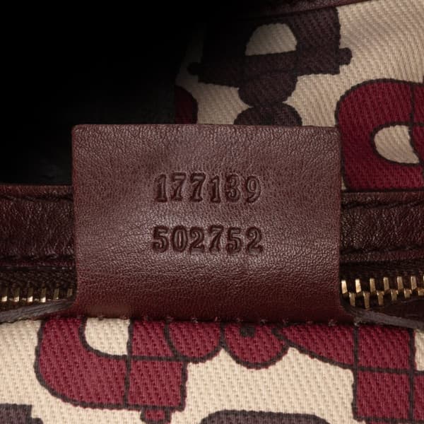 Pre-owned Gucci Guccissima Indy Hobo Brown