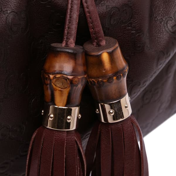 Pre-owned Gucci Guccissima Indy Hobo Brown