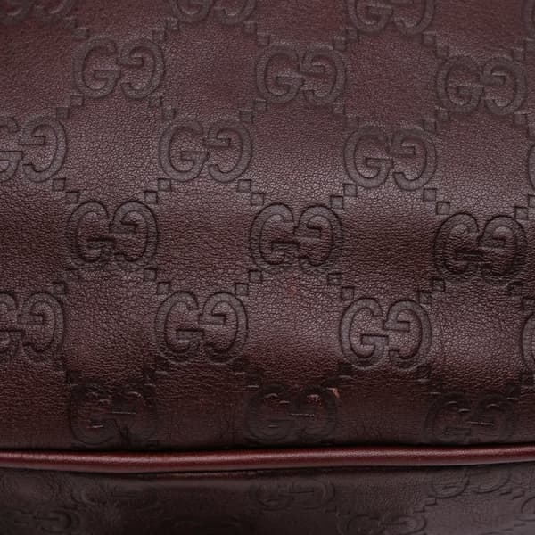 Pre-owned Gucci Guccissima Indy Hobo Brown